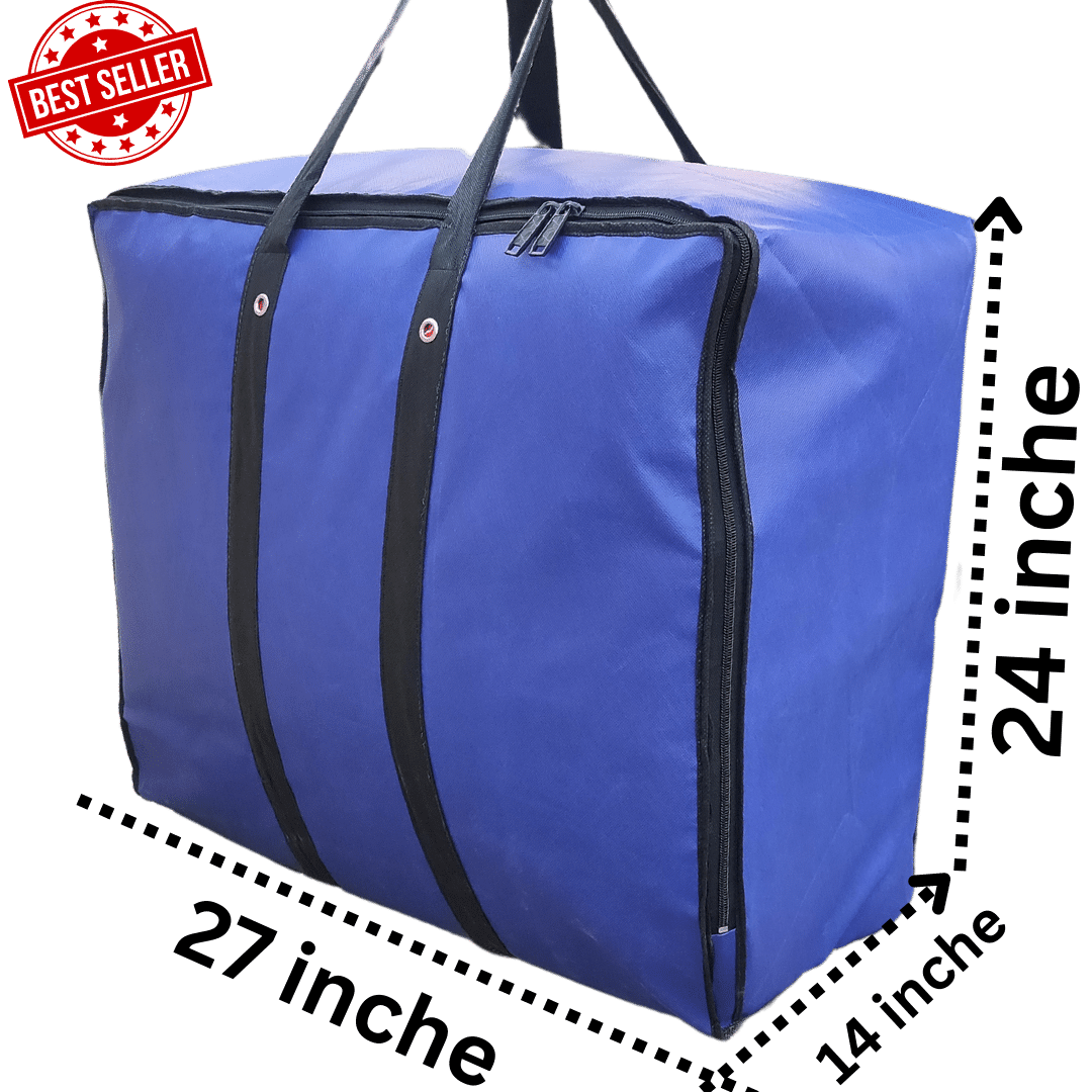 1x Maximize Your Storage Space with High Quality Large Storage Bags size  (27 x 24 x 14) Clothes Storage Bag's