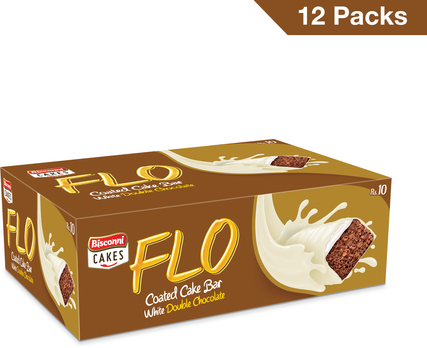 Flo White Enrobed Chocolate Cake (rs. 10 Packs)