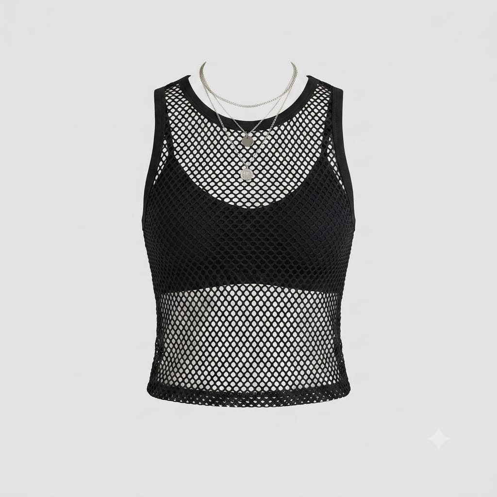 "Fresh and Fierce: Women and Girls' Mesh Top Styles"