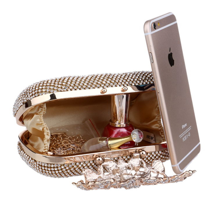 Trendy Fancy Clutches Luxurious Hot Beg For Women Rhinestone Evening Clutch Bags