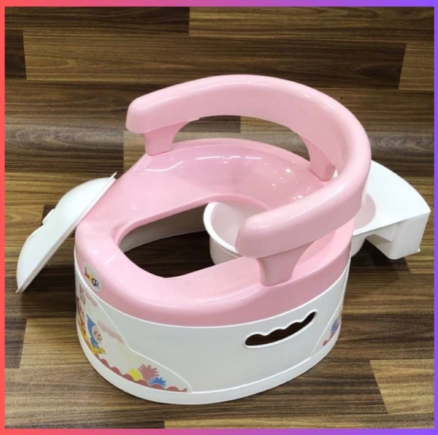 Kids Chair Potty Training Seat - Side Handles - Mama Love -  Baby Potty Trainer - Portable - Hush Puppy