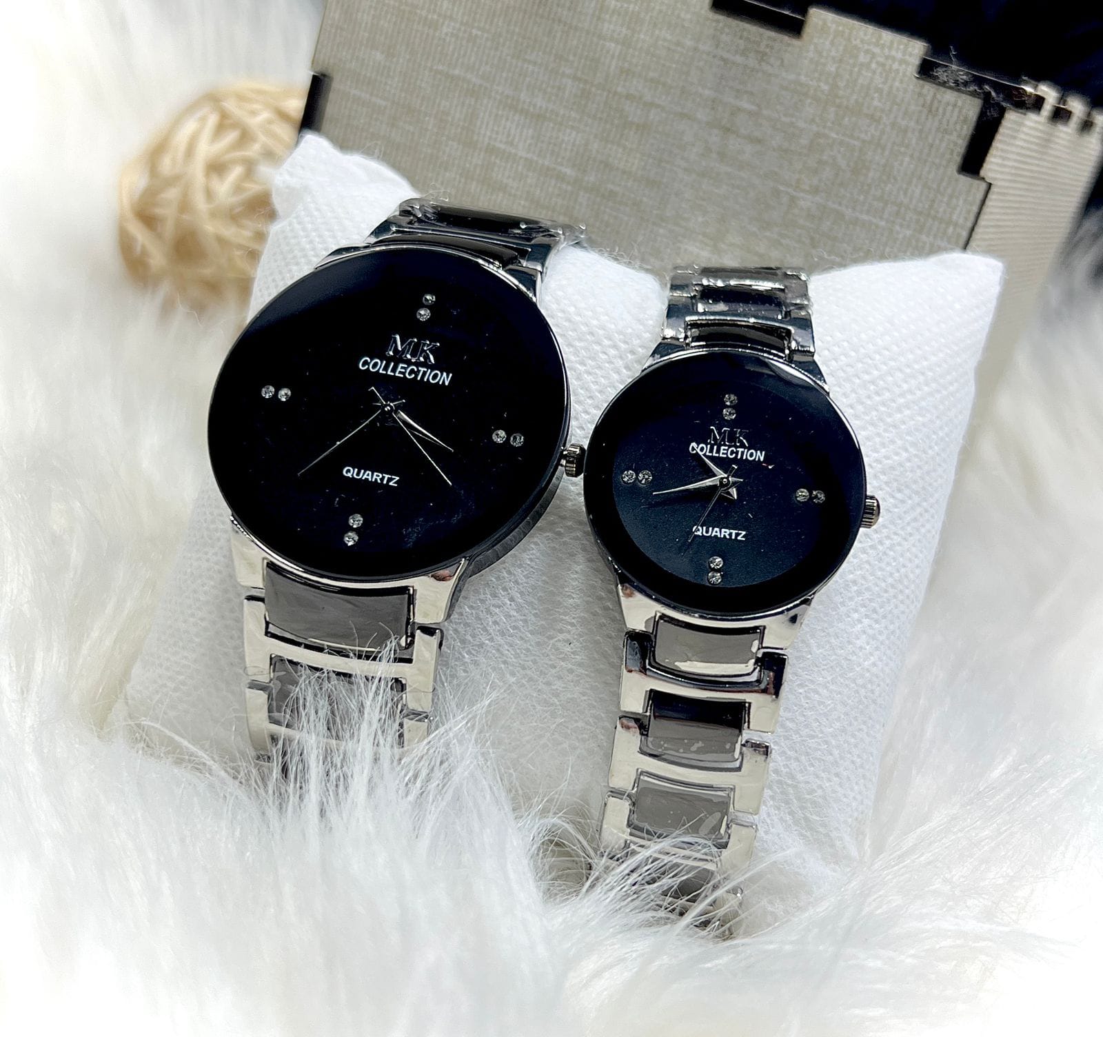 Buy couple watches black golden Online at Best Price in Pakistan