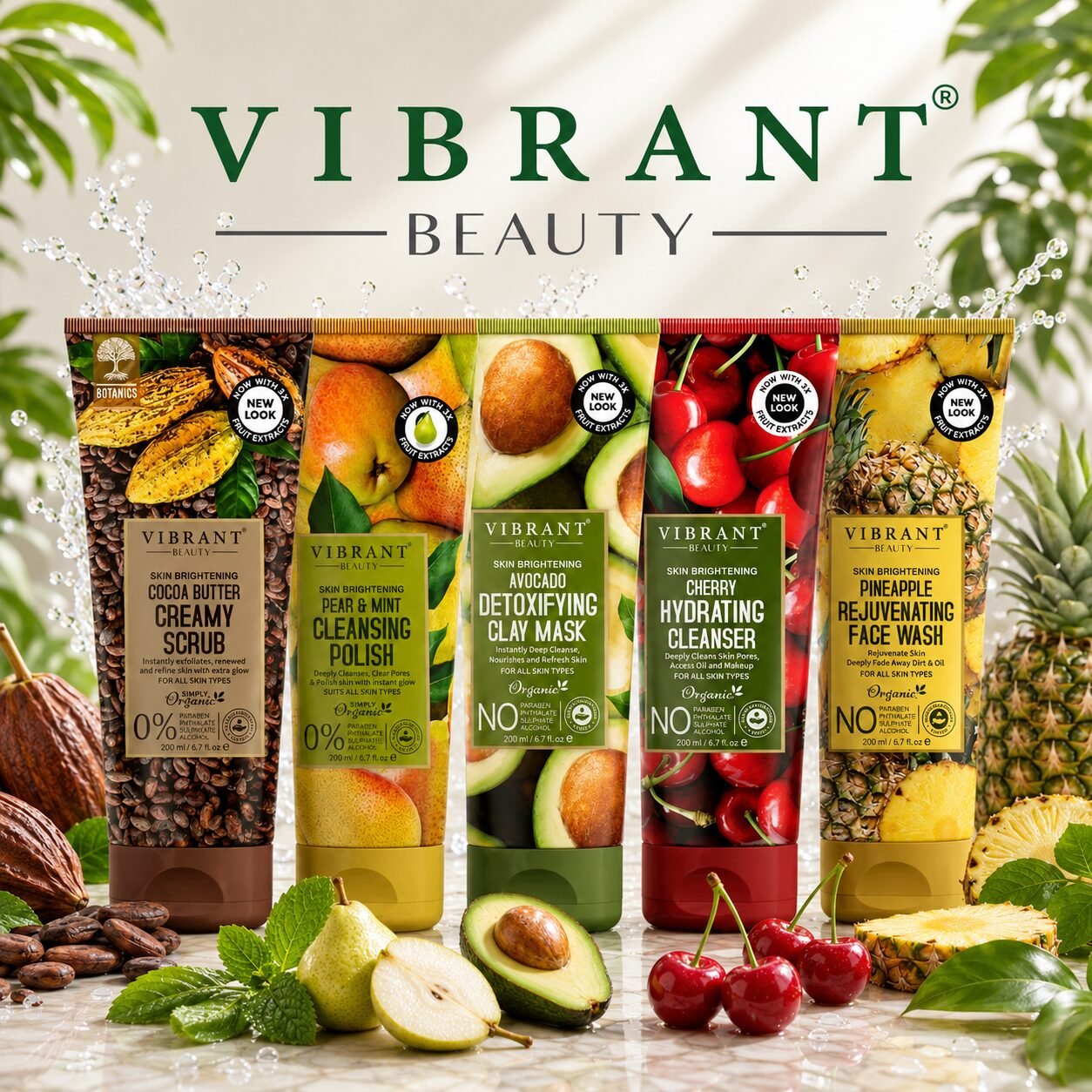 Vibrant Beauty Complete Summer Skincare Facial Kit (Pack of 5) | Personal Care Set