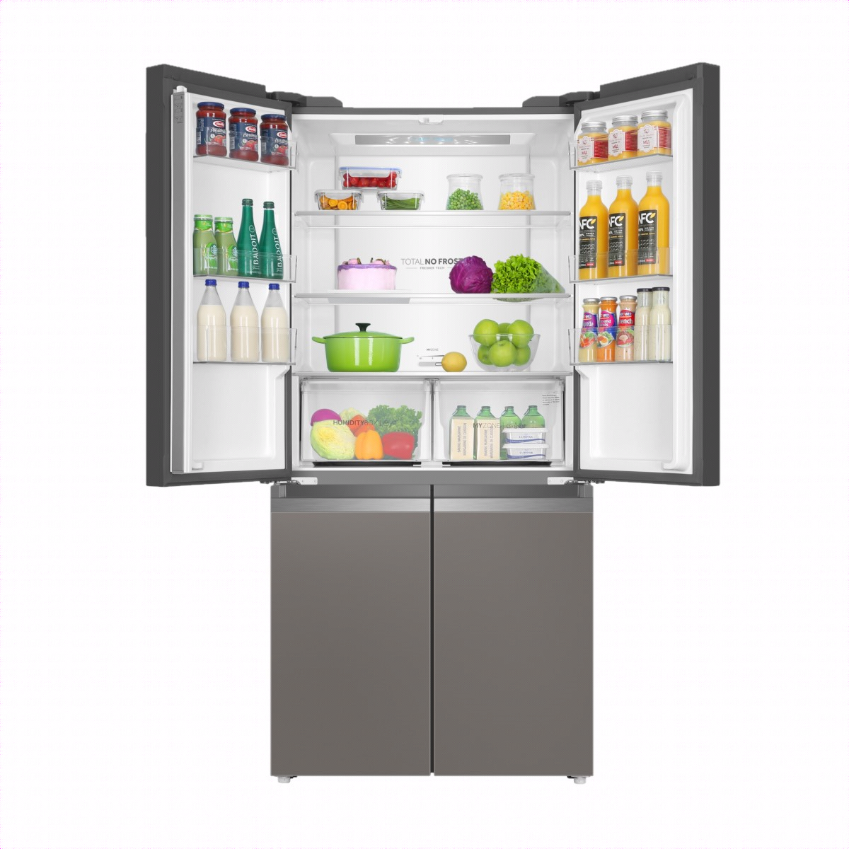 Haier T-Door Digital Inverter - HRF-678TGG - Twin Inverter Technology - HCS Freshness Technology - T- ABT Sterilization - Digital Display - Glass Doors - 10 Years Warranty
