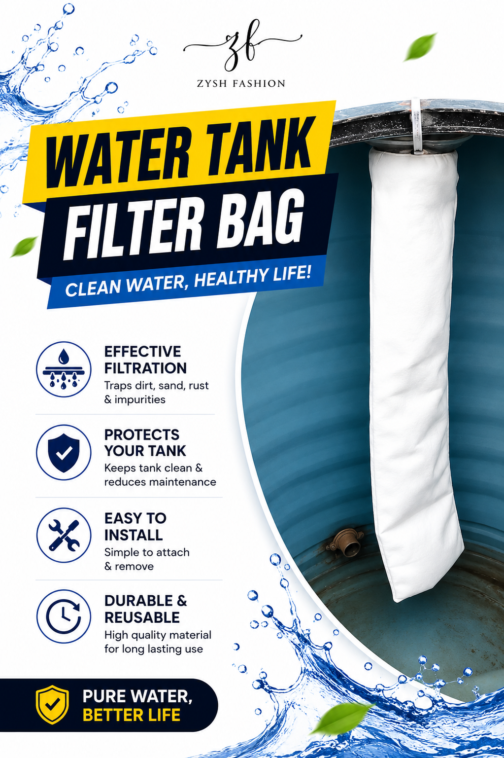 Water Tank Filter Bag Water Tank Filter Water Tank Cleaning Filter Water Filter Bag Tank Water Filter Water Storage Tank Filter Water Tank Dirt Filter Water Tank Sediment Filter Water Tank Rust Filter Water Purification Filter Bag water tank dirt filter