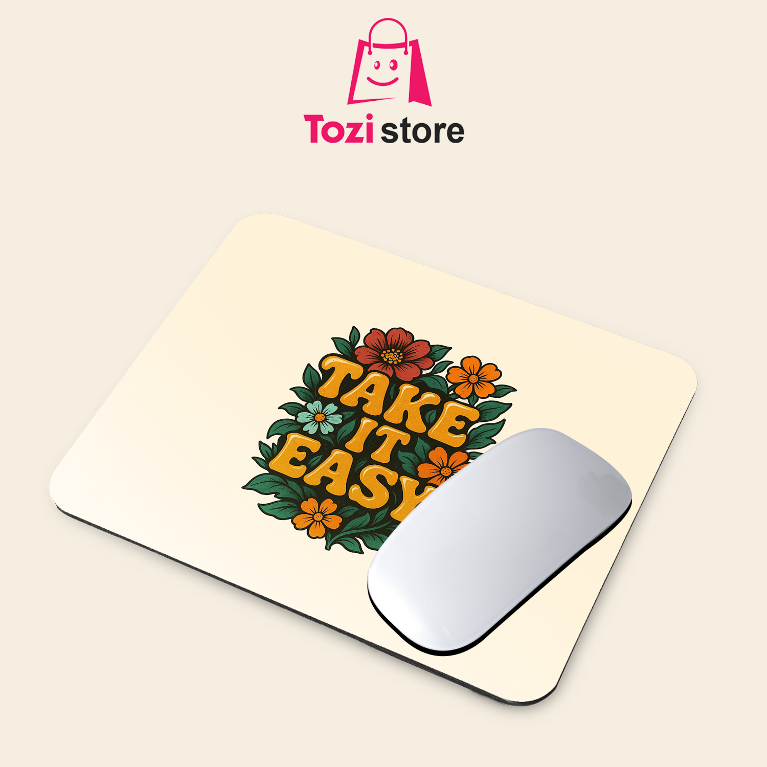 Gaming Mouse Pad Premium 8" x 6.5 Thick Non-Slip Rubber Base, Smooth Cloth Surface for Precision Control - Tozistore price in Pakistan