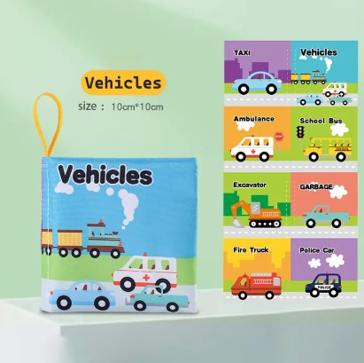 Baby Cloth Book Intelligence Development Early Learning Educational Toy Montessori for Kids Gift