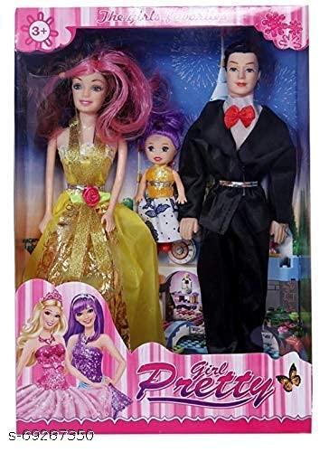 Barbie Doll and Men Doll Couple Set – Fashion Dolls for Girls – Stylish Dress Up Toy for Kids