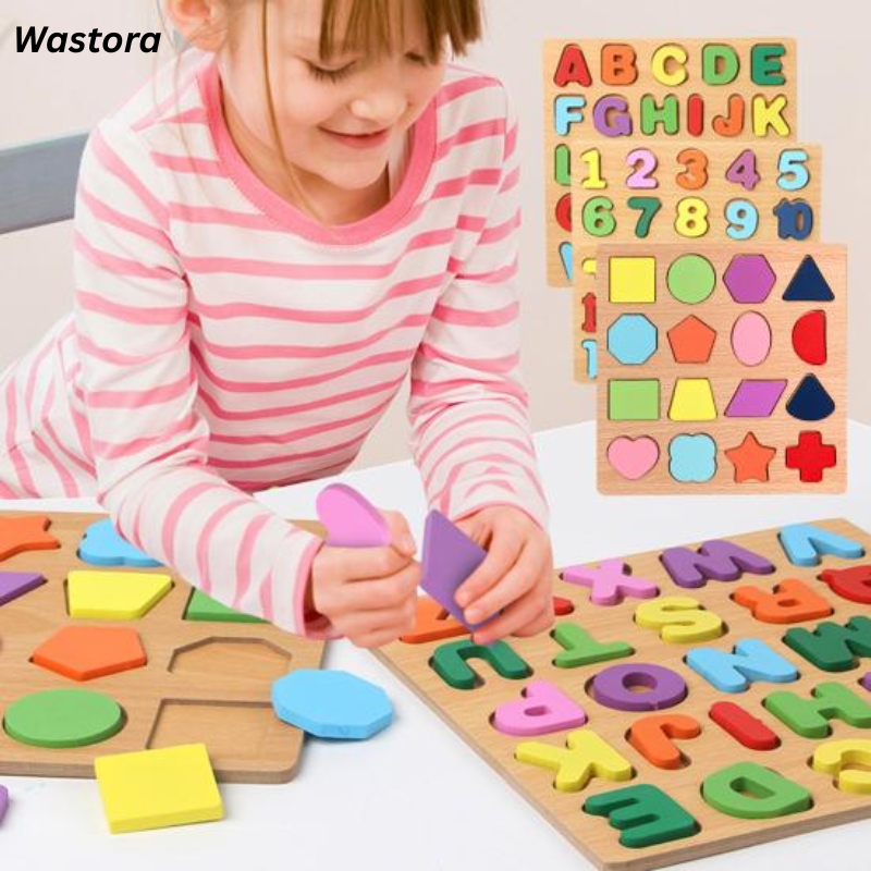 Wooden Alphabet Puzzle,   ABC 123 Wooden Board,   Kids Matching Game Puzzle,   Wooden Learning Toys,   Capital and Small Letters Puzzle  , Numbers and Shapes Puzzle  Geometric Shapes Puzzle for Kids,   Wooden Educational Board