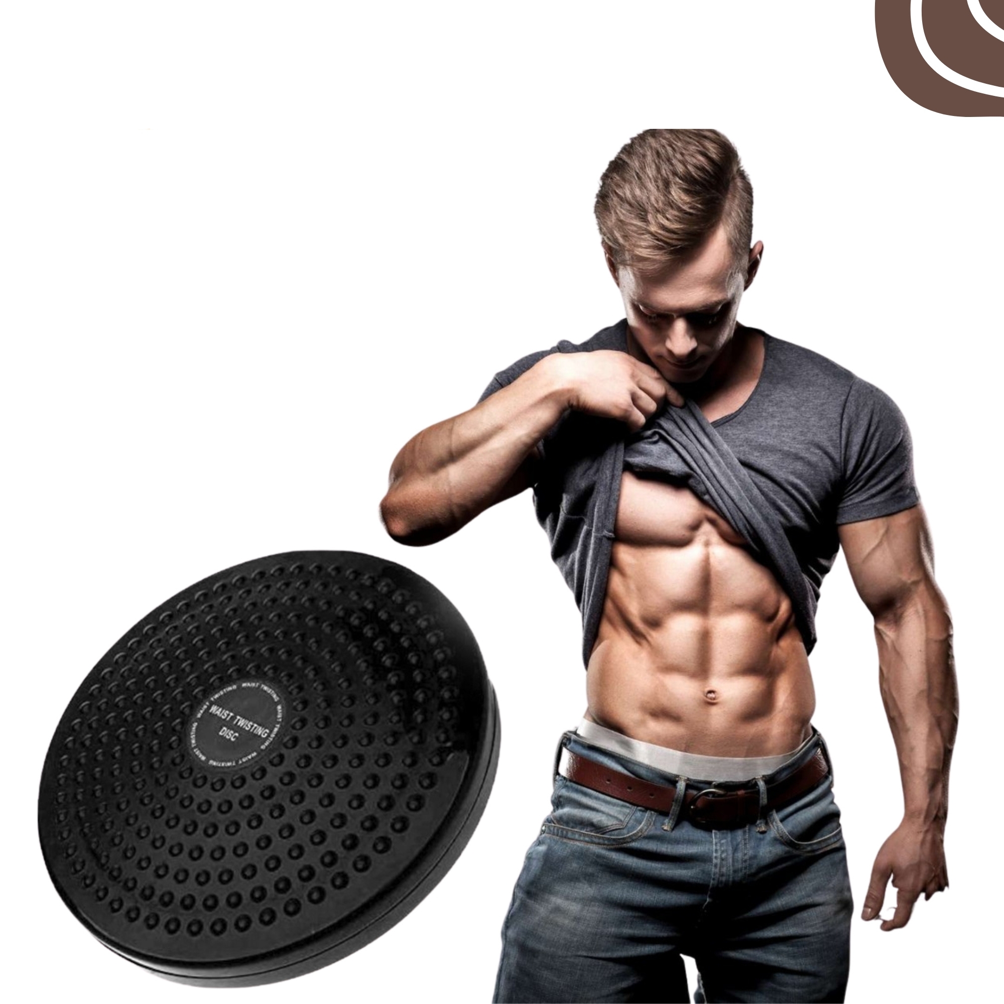 COMBO OFFER FOR A RUBBER TUMMY TRIMMER AND EXERCISE TWISTER PLATE