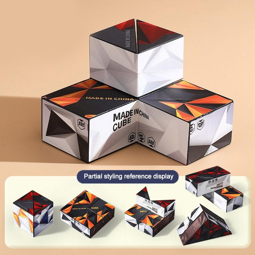 Infinite magnetic cube 3D three-dimensional geometric cube children's thinking exercise educational toys