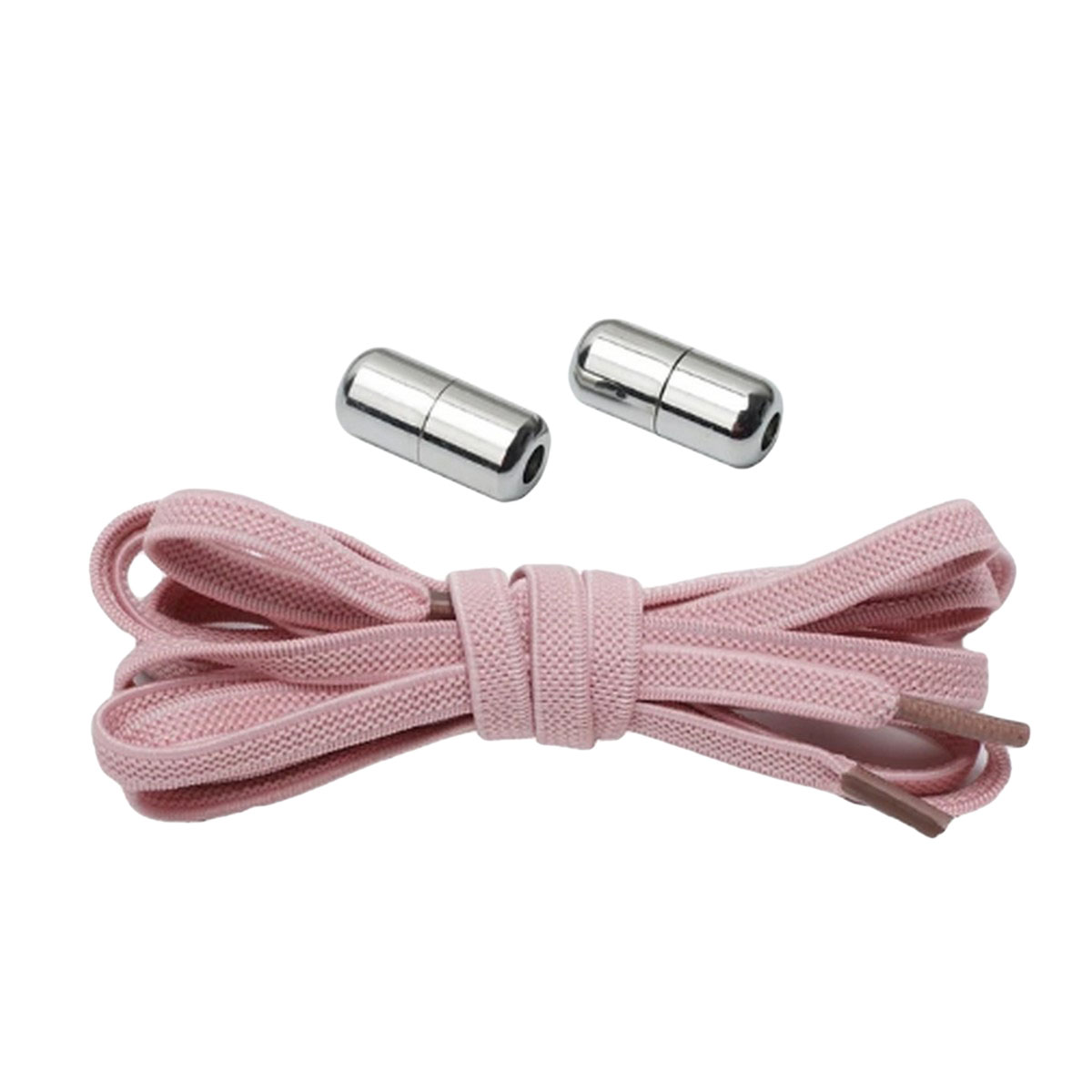 Shoe Laces with Metal Lock Shoe Strings Elastic No Tie Shoelaces Semicircle Shoe Laces For Kids and Adult Sneakers Shoelace Quick Lazy