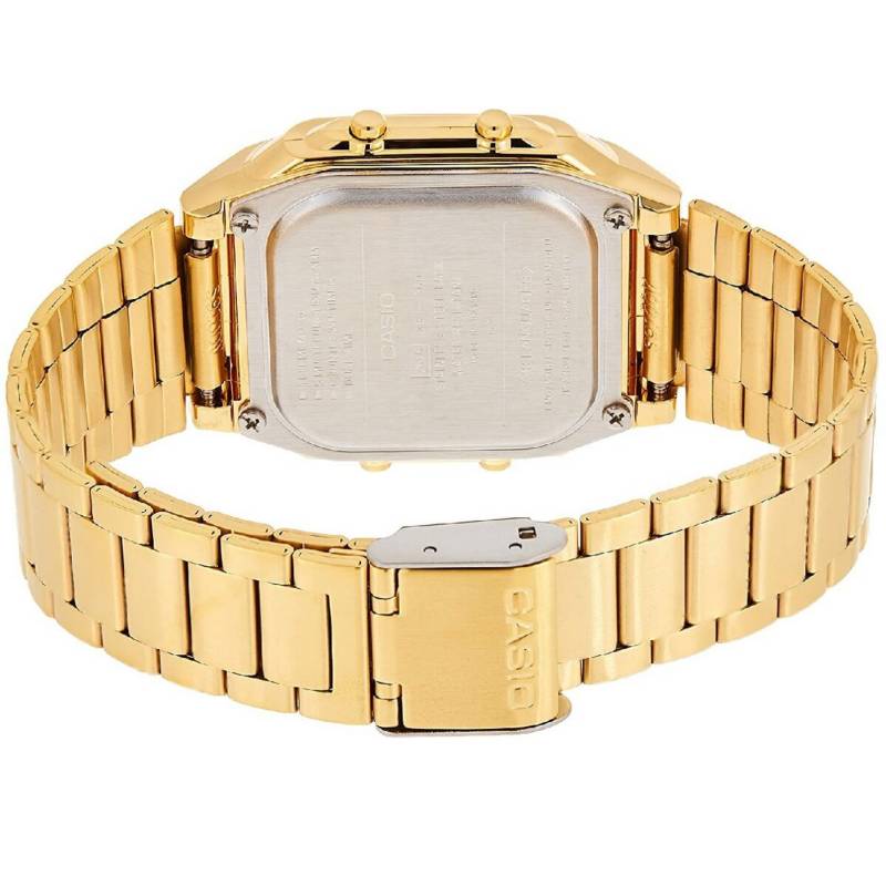 Gold plated 2024 digital watch