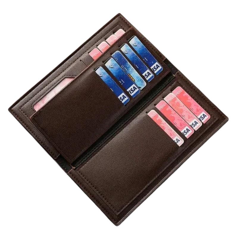 Fashion Long Wallet - Multi Card Holder With 2 Cash Pockets And Zipper Pocket For Coins etc