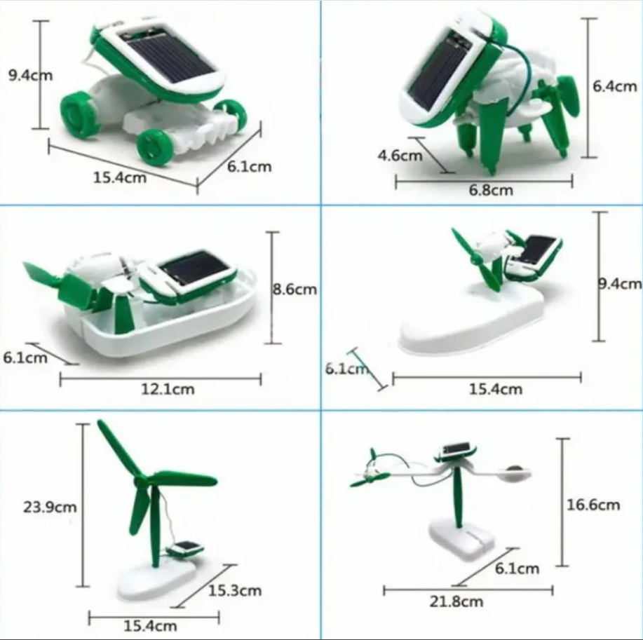6 in 1 Solar Robot Kit STEM Toy for kids - Science DIY Toys for Smart Kids