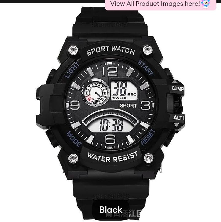 Top Collection Military Men's Digital Sports Watch For Men Waterproof with LED Back light Watch for Men With Box