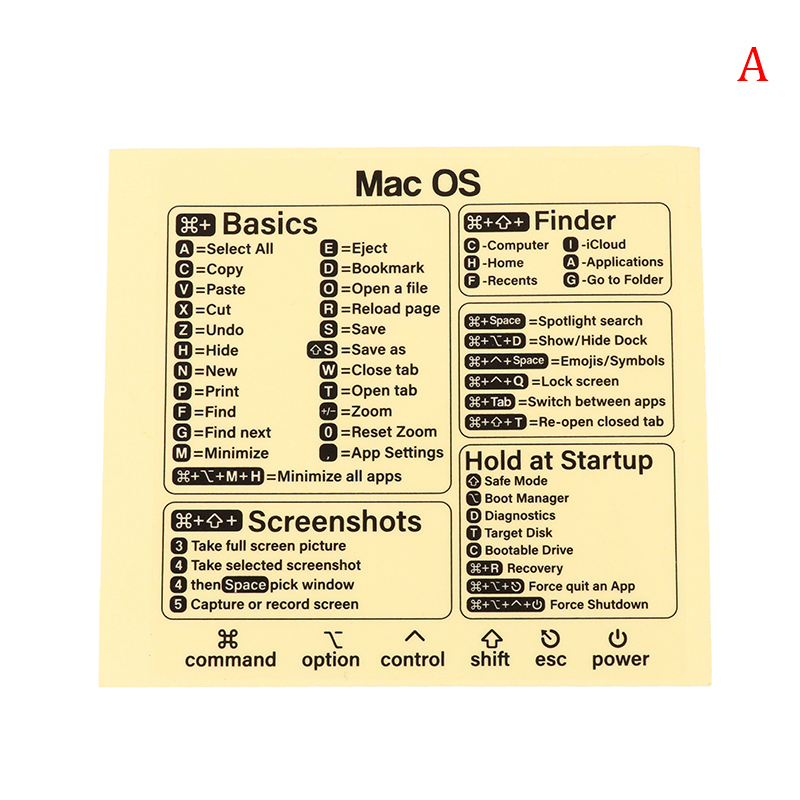 Windows Pc Reference Windows Pc Reference Keyboard Shortcut Sticker Adhesive for Pc Laptop ...