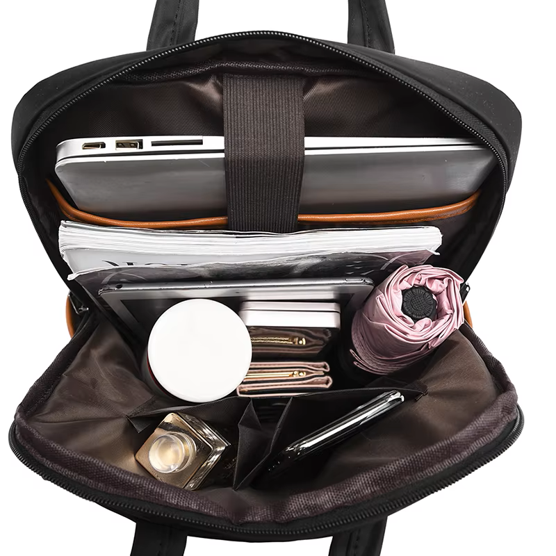 High-Quality Waterproof Mommy Diaper Bag with Multi-Function Organizer and Insulated Pockets - Black