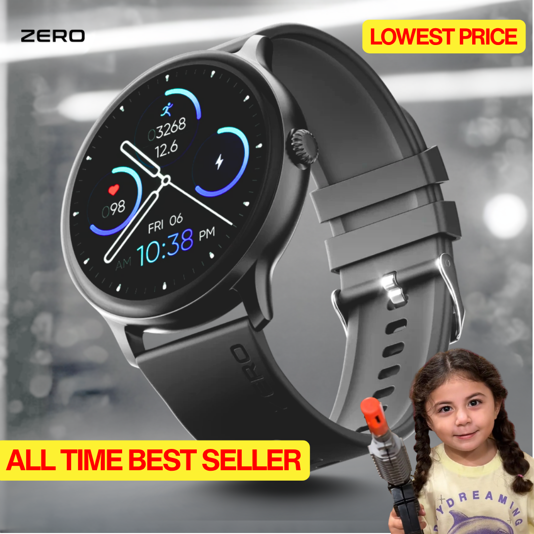 Zero®  Luna Smart Watch | 1.39” TFT Display, Calling, 100+ Watch Faces | IP67 Waterproof, SpO2 & Heart Rate Monitor | Best Price Smartwatch for Men & Women, IOS & Android