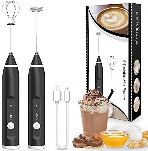 Electric Coffee Beater Milk Frother 2 in 1 USB Rechargeable