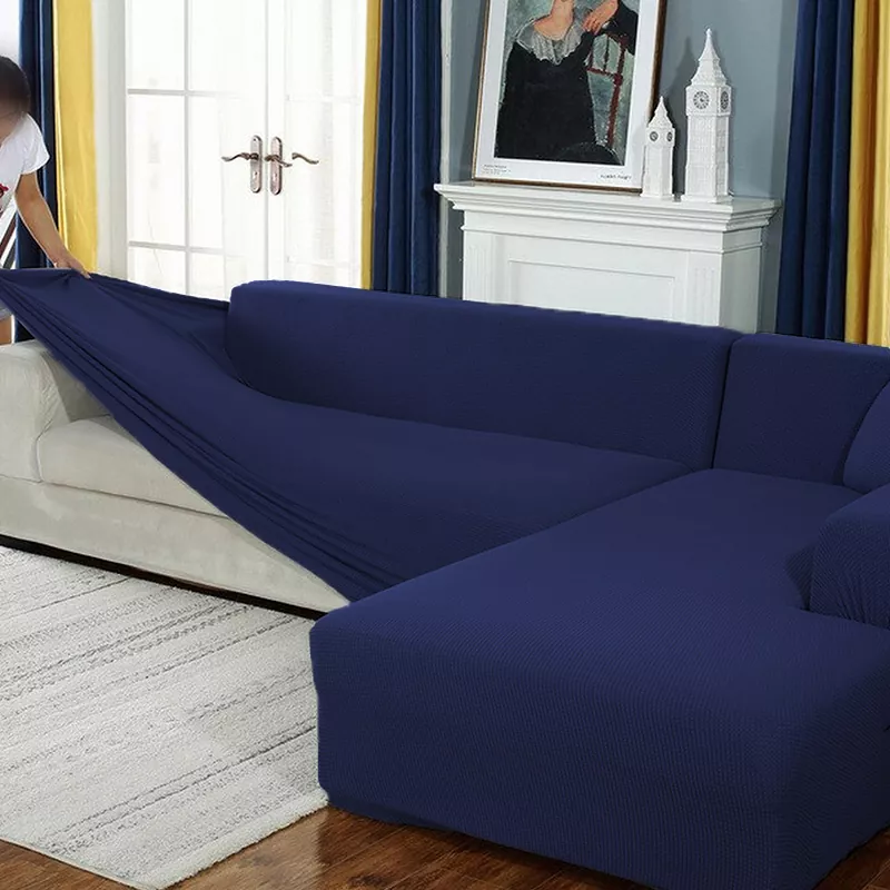 Fine Jersey Sofa Cover 1 to 7 Seater & L Shape Jersey Covers Slips 1 2 3 4 5 6 7 8 & 2+2 3+2 3+3 3+4 4+4 Standard and Jumbo Size & L Shape