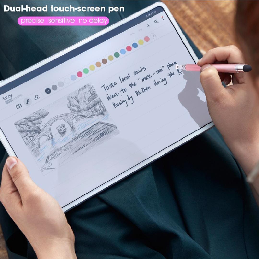 2 in 1 Stylish Universal Stylus Pen for Tablet Mobile Phone Pad Screen Podazz |  Stylish Universal Practical Dual-use Capacitive Tablet Stylus Pen Exquisite Double-headed Silicone Disc Drawing Tablet Phone Capacitor Pen