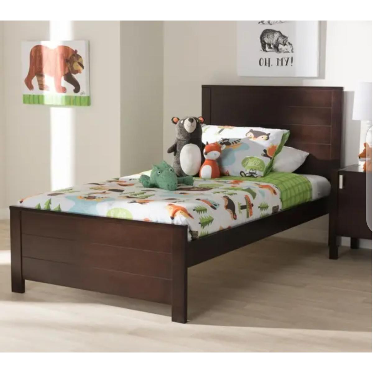Ghania modern Single Bed in MDF Lasani