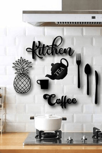 Zii Traders 3D New Unique Design Kitchen Wooden Wall Art From Laser Cutting I Wall Art I Wall Art For Kitchen I Kitchen I Kitchen Accessories I Kitchen Gadgets I Kitchen OrganizersI Kitchen Decoration Items| kitchen decoration | kitchen art | kitchen tool