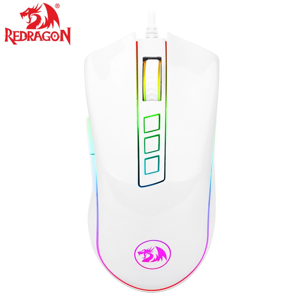 Redragon M711 Cobra Rgb Gaming Mouse 10000 Dpi Adjustable Comfortable Grip And 7 Programmable Buttons