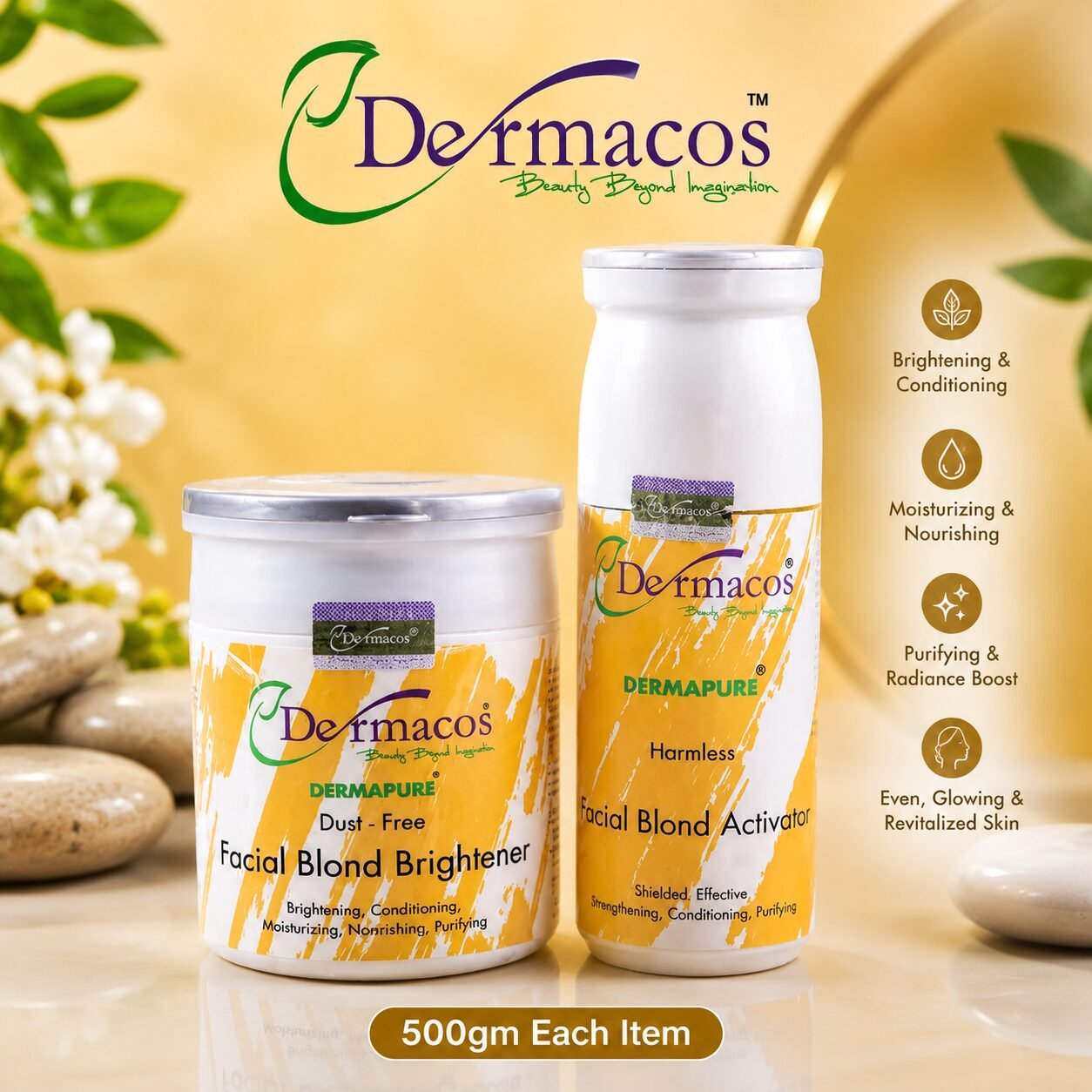 Skin Polish Salon Pack Brightener + Activator () | Personal Care Set | 500ml