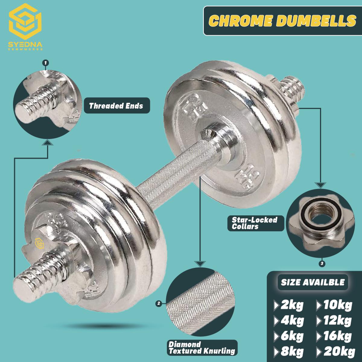 Chrome dumbbell plates hot sale