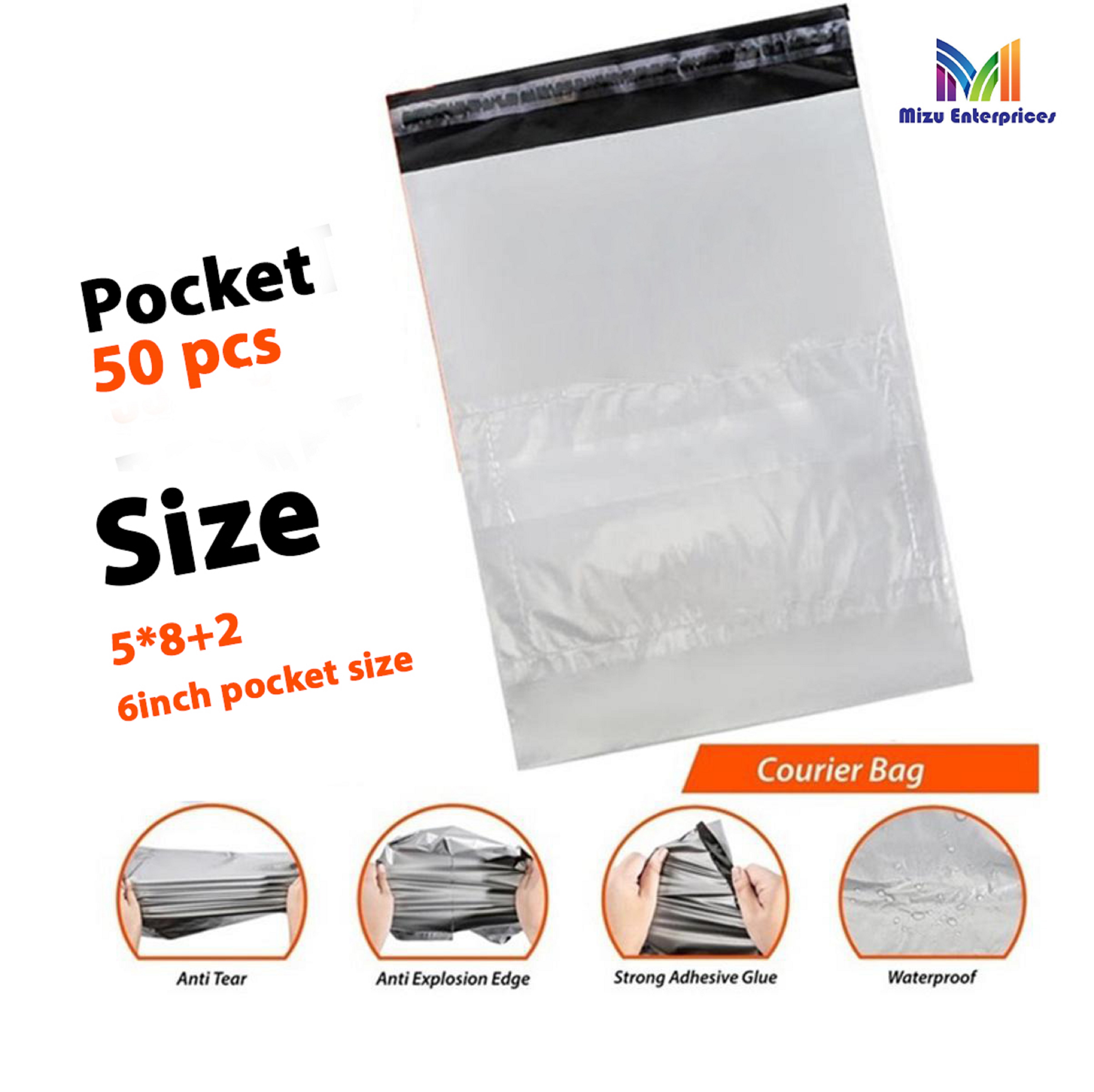 Mini Courier Flyer Bag with Pocket Plain Flyer MP logo (5x8 + 2