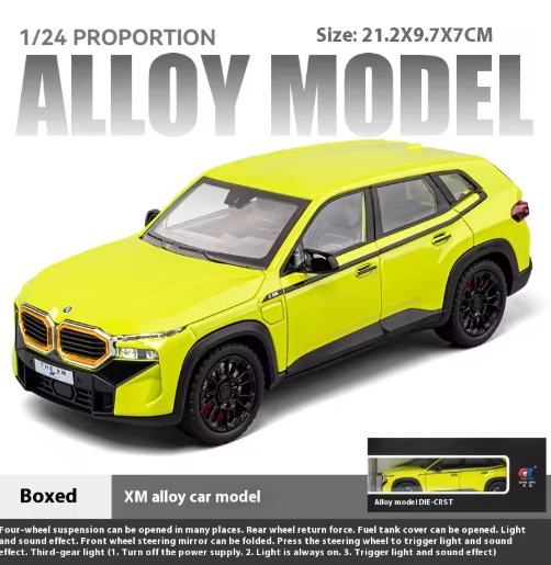1:24 BMW XM Diecast Alloy Model Car | Metal Body | Luxury Performance SUV | Opening Doors | Collector Model view 4
