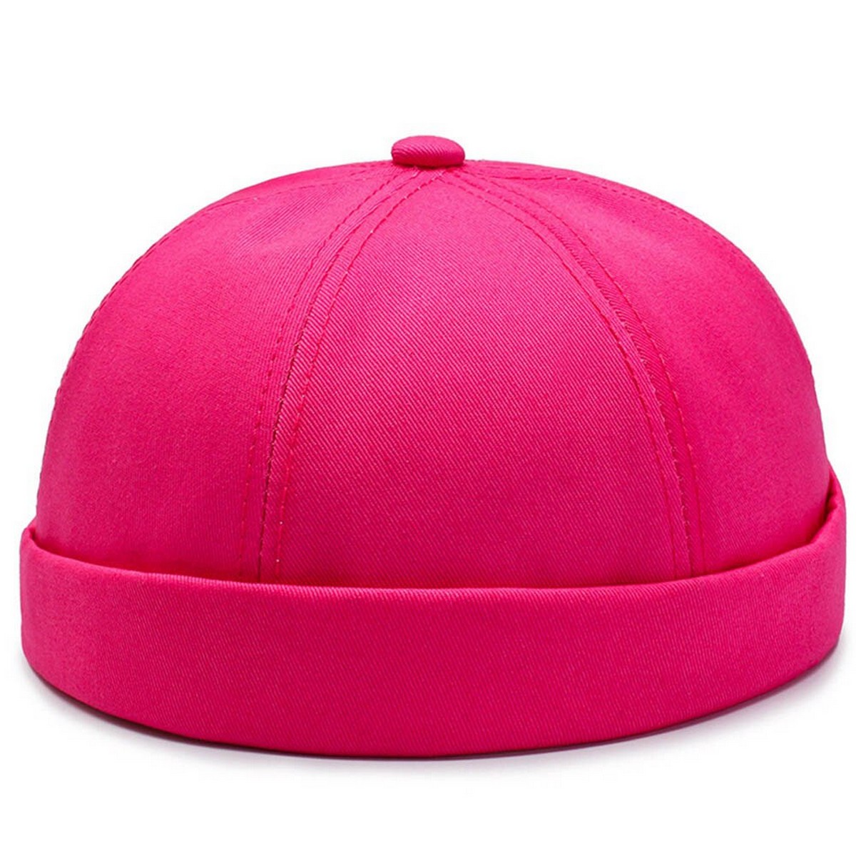 fitted brimless cap