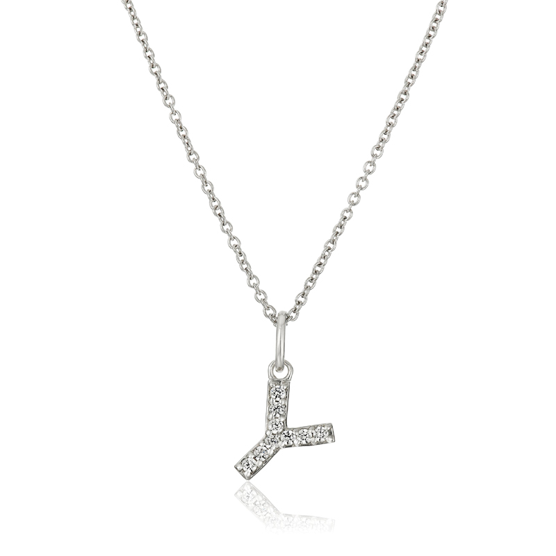 Silver Stainless Steel Alphabet Necklace/Locket/Pendants for Girls & Women with Chain - A to Z Your Name Alphabets