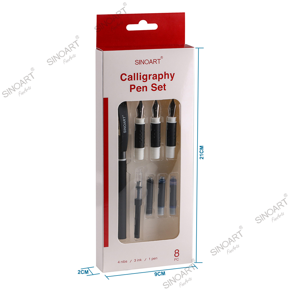 Ink Master Calligraphy Set Fountain Pens Different Size, 54 OFF