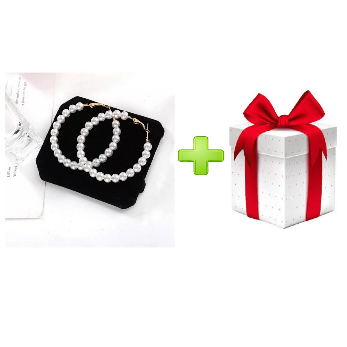 Pack of 02 - Fashionable stylish design Pearl Hoop Earrings for Girls with Gift No Ratings Brand:No BrandMore Jewellery from No Brand Rs. 98 Rs. 200-51% Quantity 1    Buy Now  Add to Cart