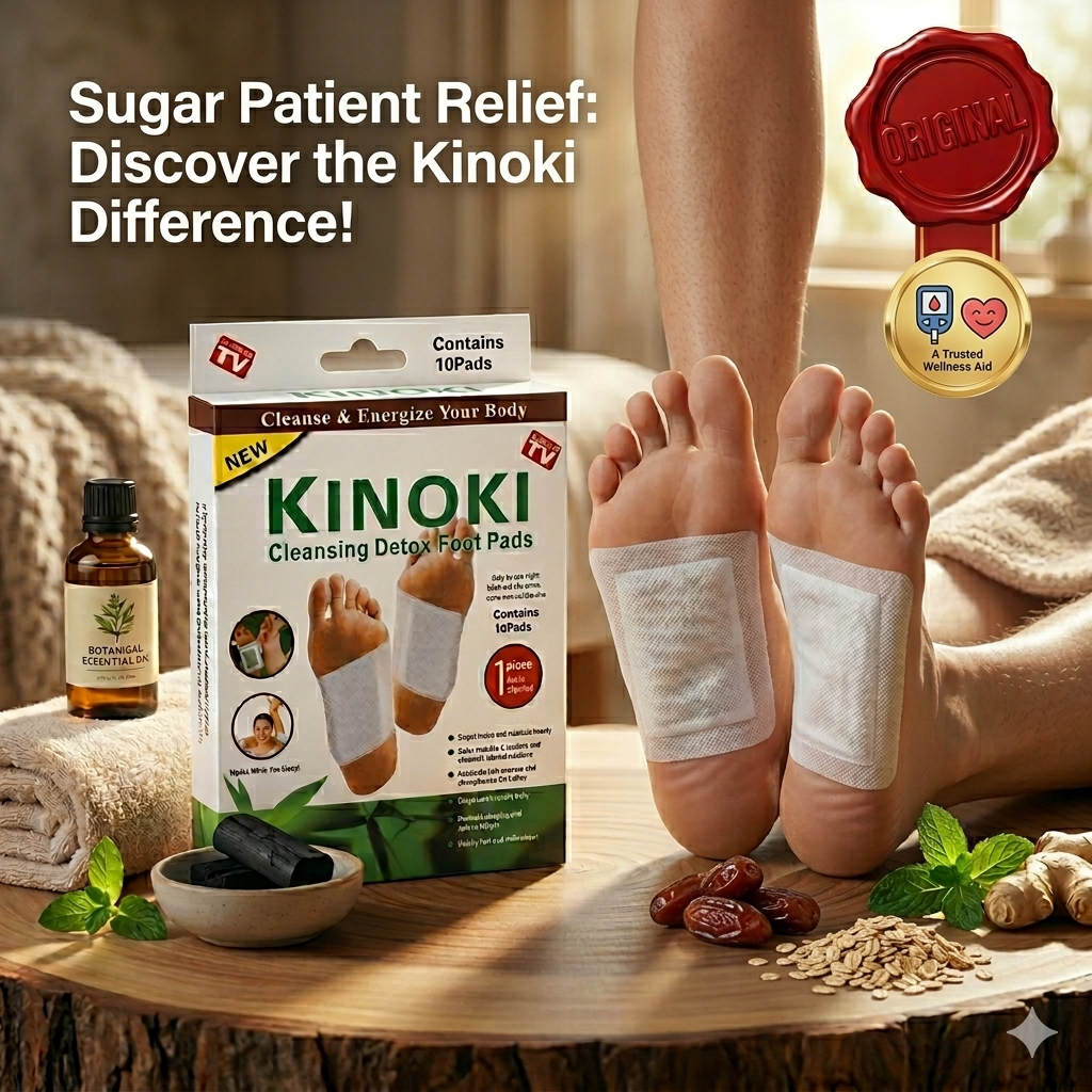 Original Kinoki Detox Foot Patches (10 Pads) - Natural Cleansing Detox Patches for Toxins Removal, Pain Relief & Better Sleep - Bamboo Vinegar Herbal Foot Pads for Weight Loss & Stress Relief