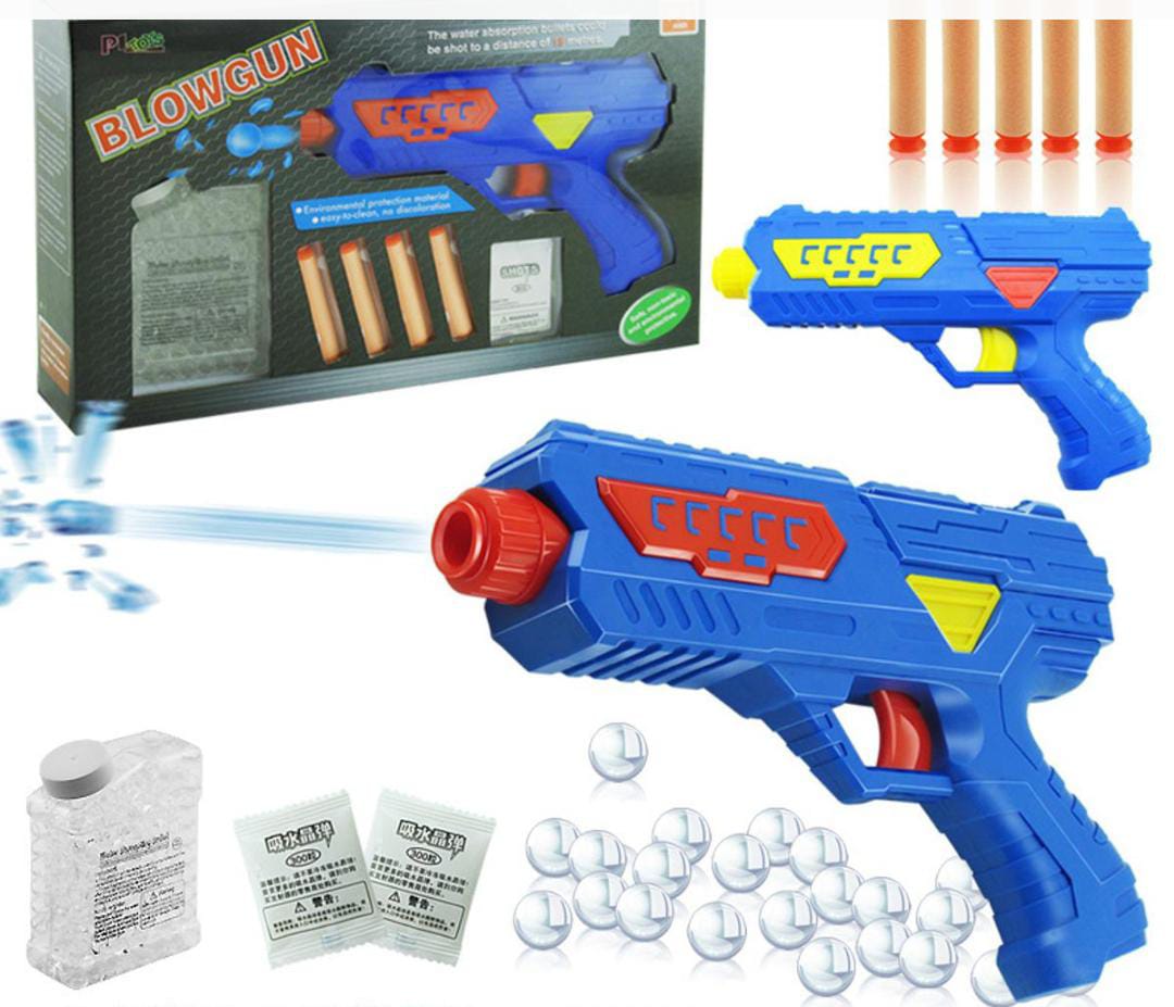 in Water Crystal Balls And Soft Dart Blowing Gun Toy Blow