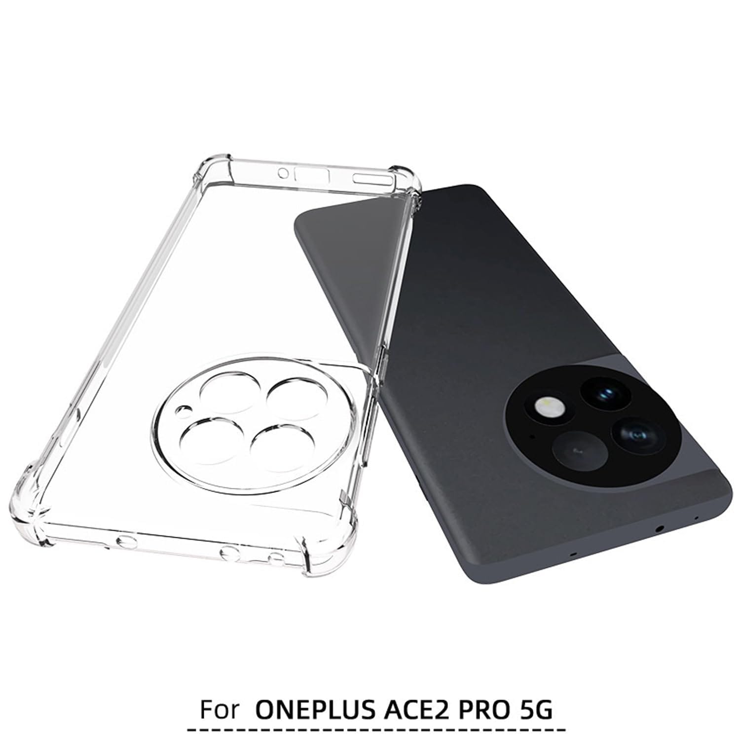 TINGYR Cover per OnePlus Ace 2 PRO, Supporto Anello Rotante a 360 Gradi