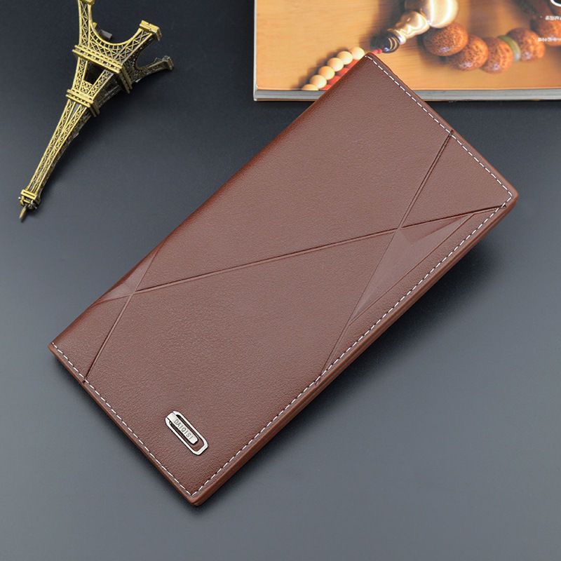 New Men's Wallet Short Multi-card Coin Purse Bifold Fashion Casual Wallet PU Leather Youth Thin Two-fold Horizontal Wallet Men 2023