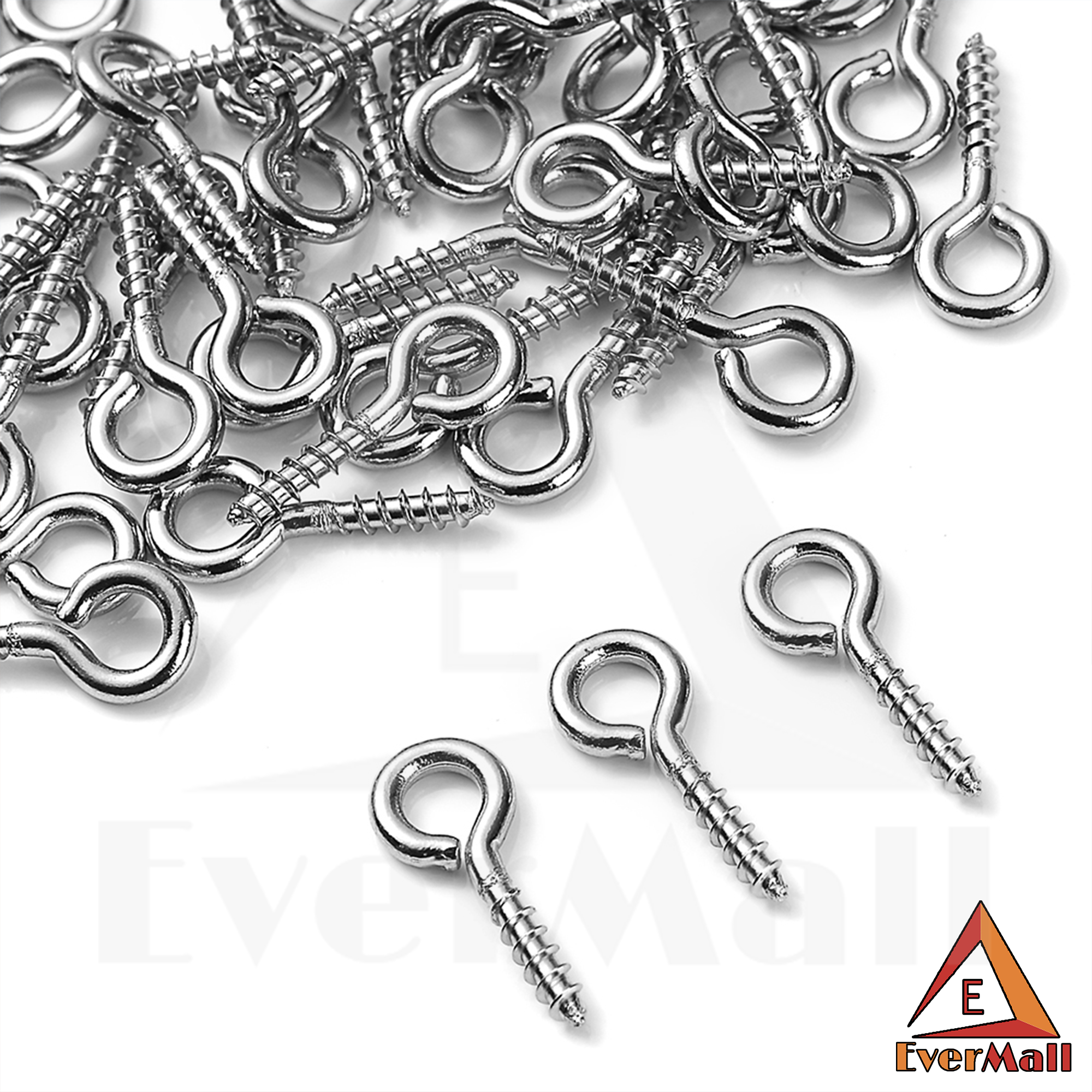 Keychain Screw Eye Pin 500-Pack Colorful 4mm Mini Hoop Hooks For