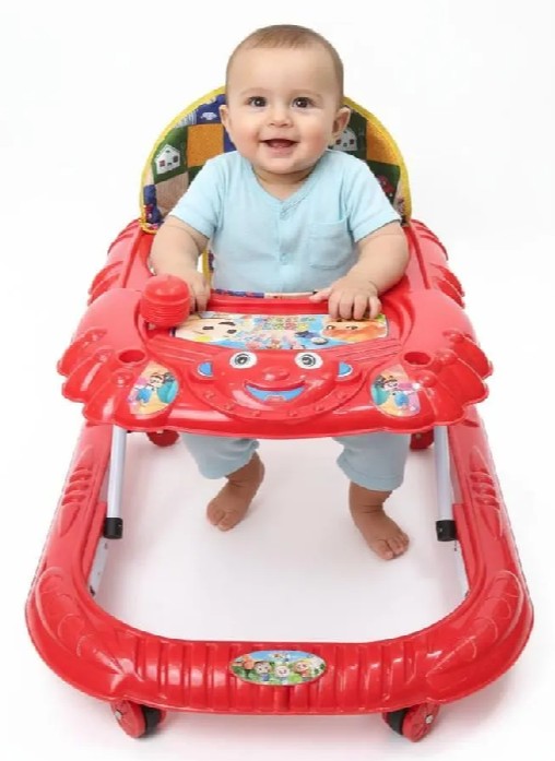 Baby walker / Baby walker pure plastic premium quality iorn frame / 6 wheel walker, adjustable size