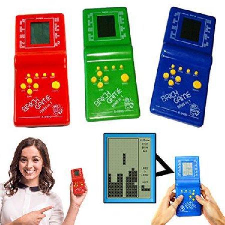 Wisdom Video Game for kids Gameboy Brick Game Classic Fun Tetris Hand Held LCD Retro Game Toys Brick Game Console for Kids – 9999-in-1  Classic Handheld