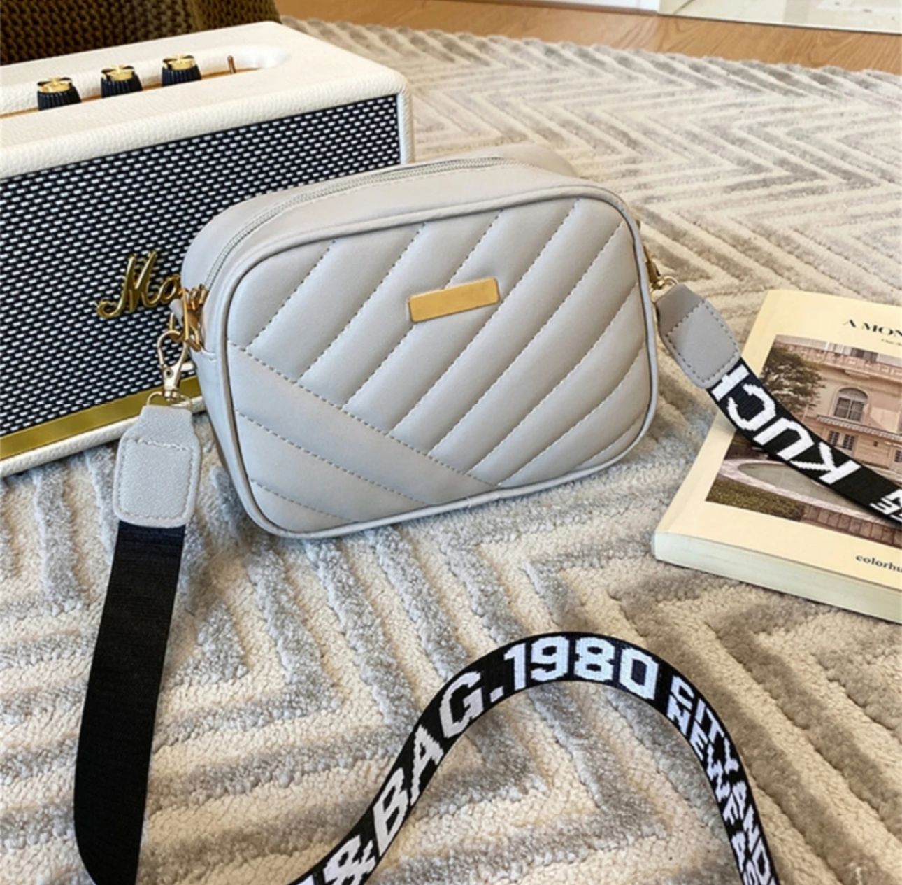 Mini Crossbody Shoulder Bag for Women – Stylish Quilted Design with Fixed Strap | Compact & Trendy Handbag for Daily Use - Bags for Girls