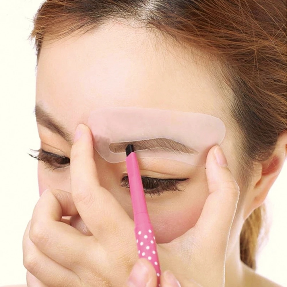 Reusable 6-PCs Eyeliner Stencils Winged Eyeliner Stencil Models Template Shaping Tools Eyebrows Template Card Eye Shadow Makeup Tool