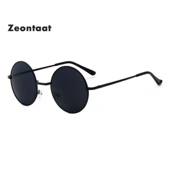 black circle frame sunglasses