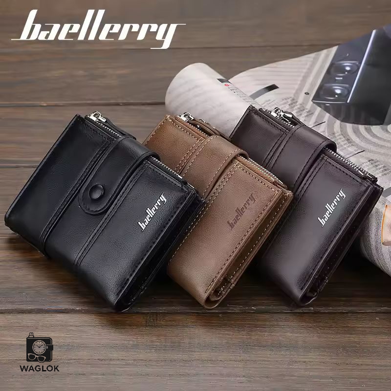 Buffalo Leather Trifold Wallet for Men – Premium Slim Card Holder