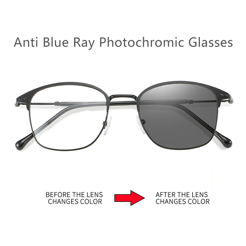 Blue light photochromic sales glasses