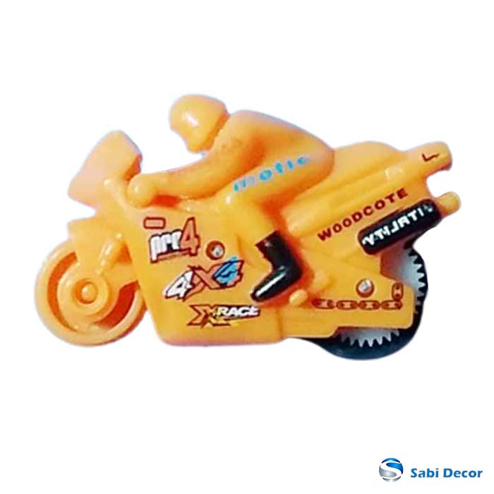 Pack of 4) Toy Bike for Kids, Pull Back Plastic Racing Motor Bike